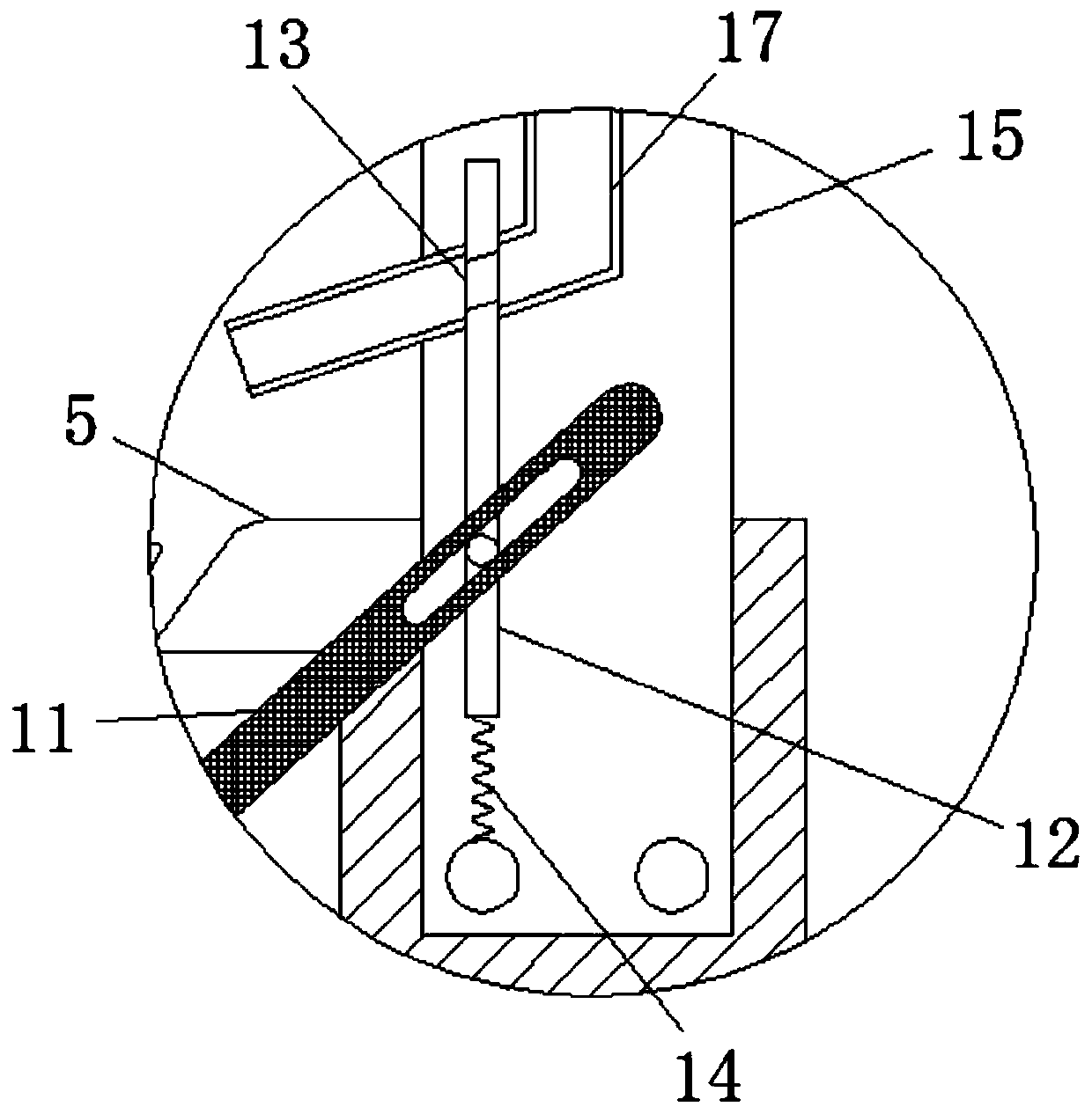 Fish pond fixed-point quantitative automatic feeding device based on Internet