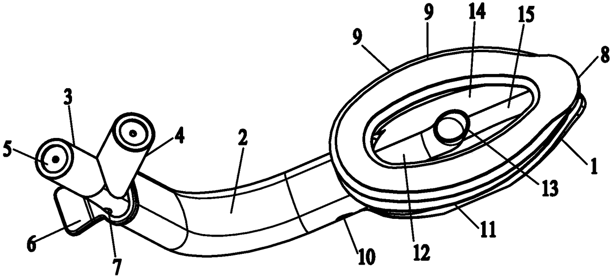 Inflation-free sputum suction type intubation laryngeal mask