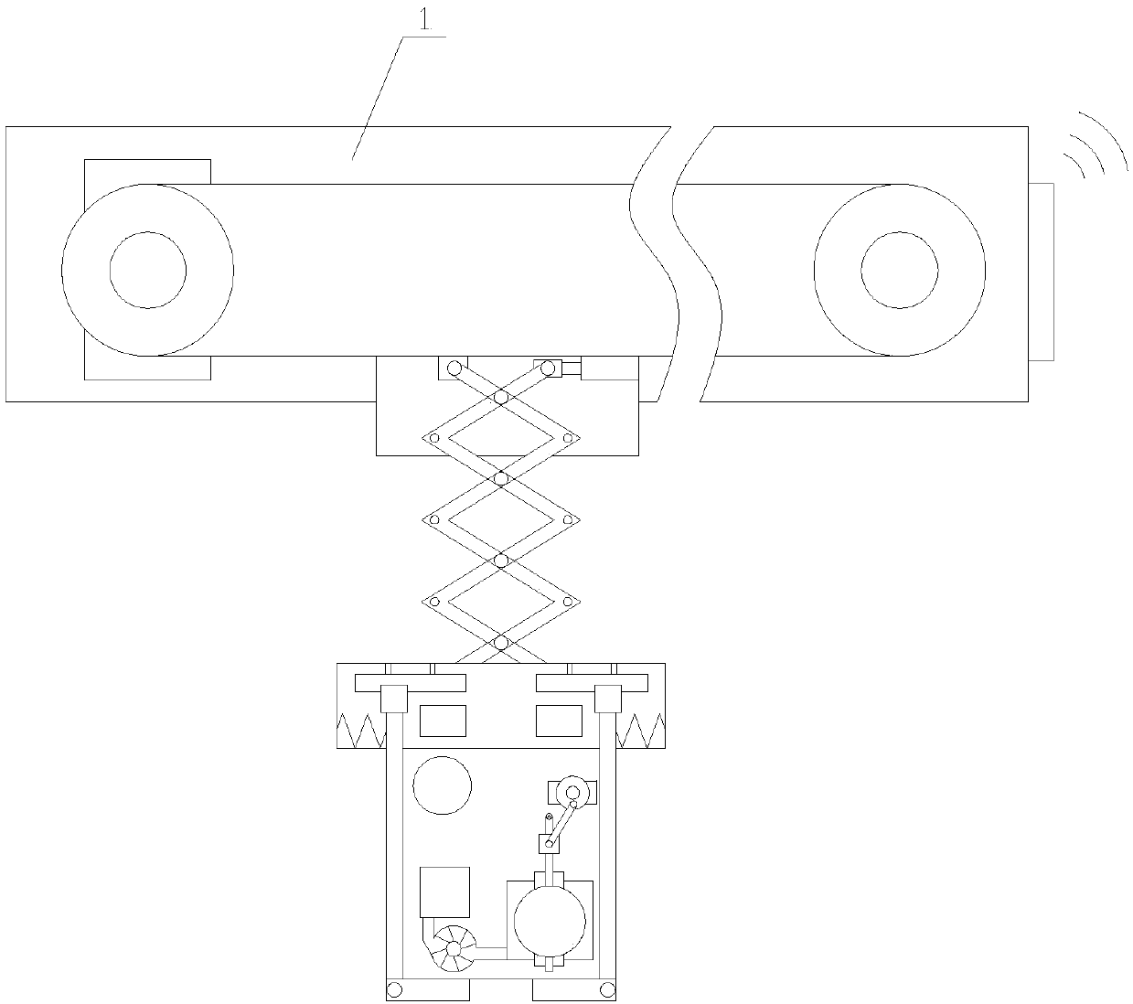 Intelligent monitoring equipment with tunnel air purification function