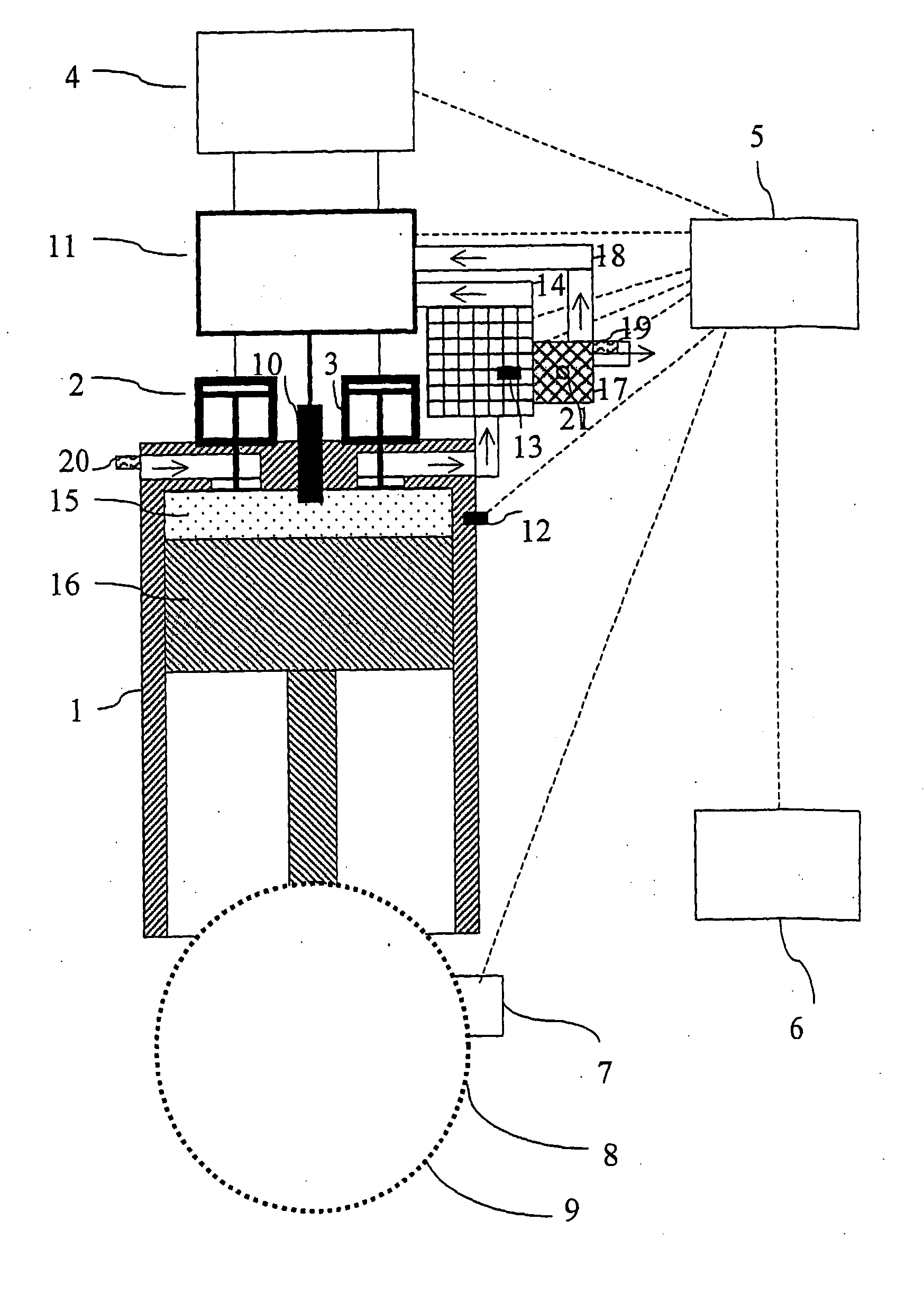 Internal combustion engine with steam expansion stroke