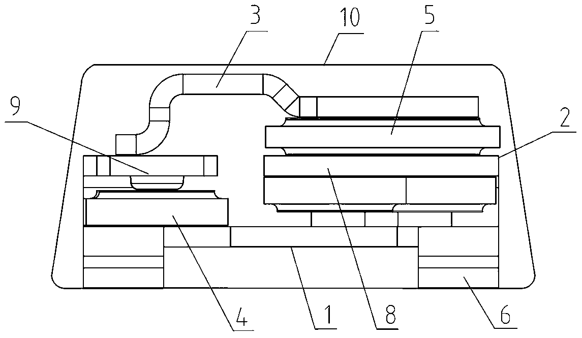 Novel power supply power module structure with output protection