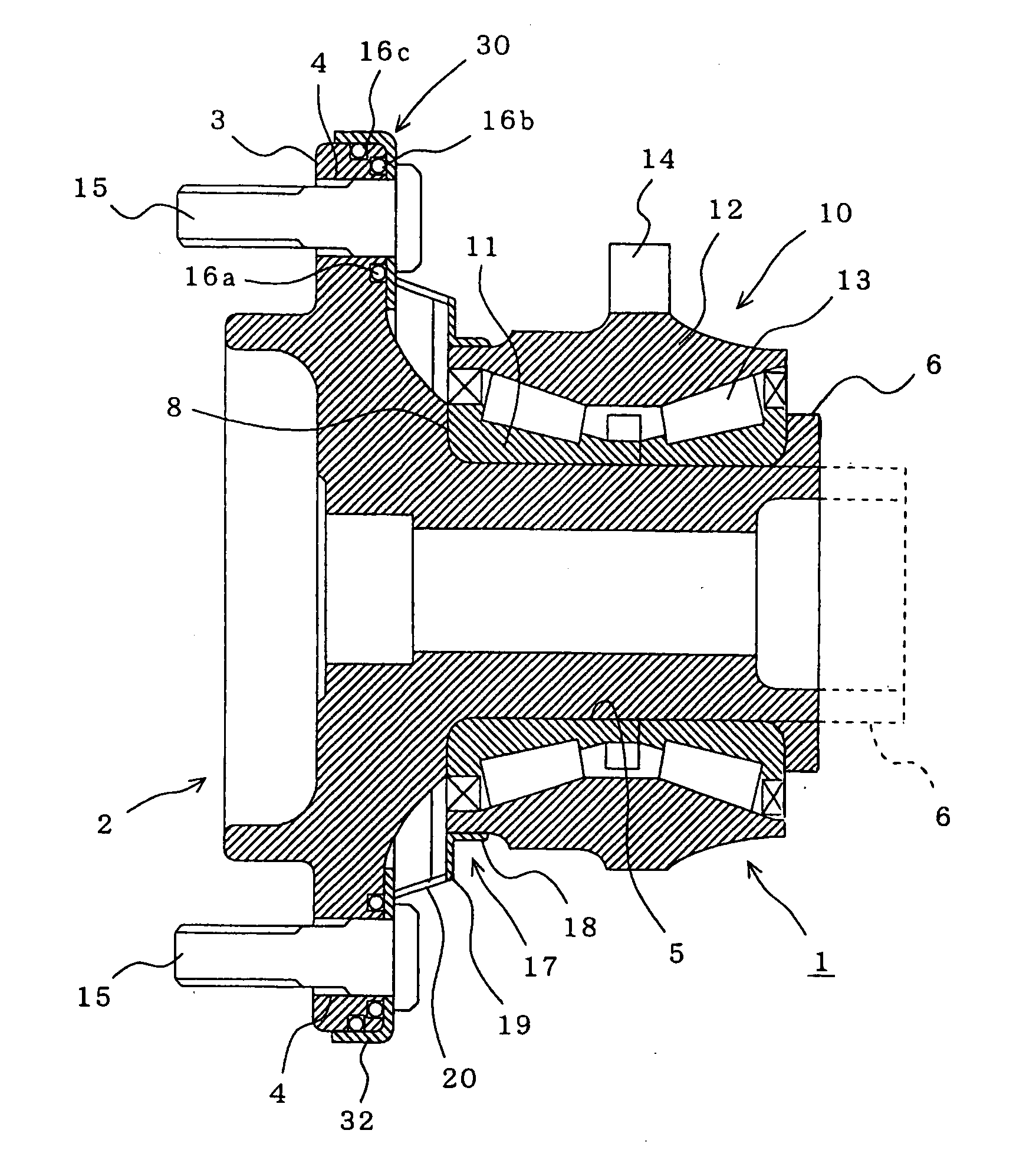 Axle bearing apparatus