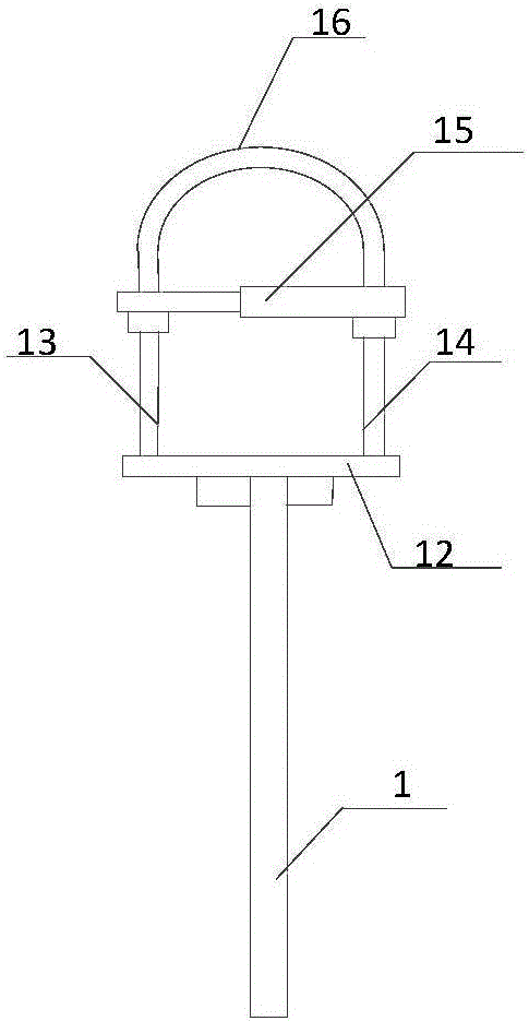 Perforating device for raw bamboo