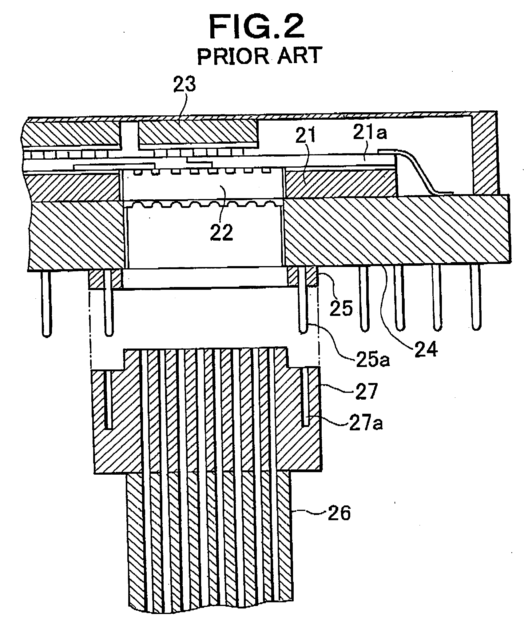 Structure and method for mounting LSI package onto photoelectric wiring board, information processing apparatus, optical interface, and photoelectric wiring board