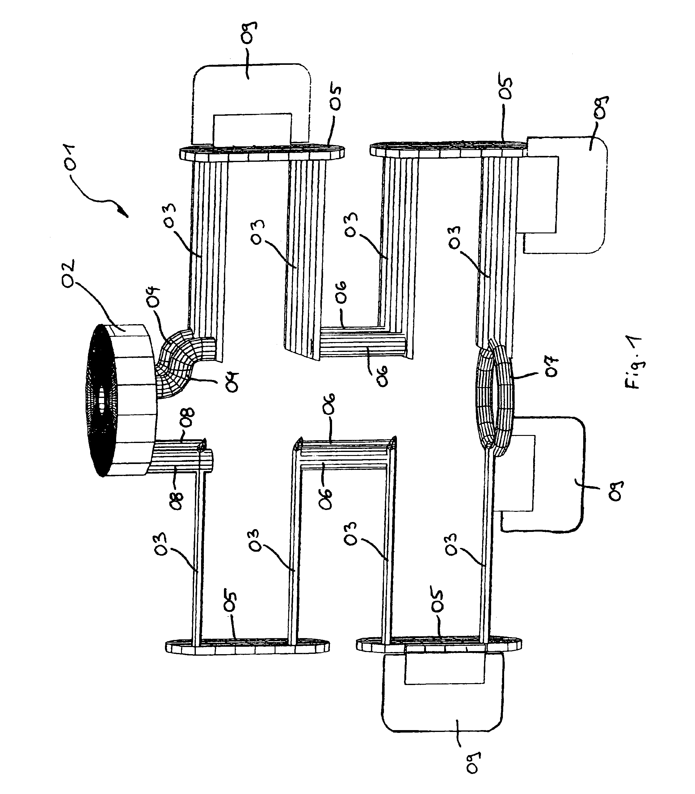 Method for cooling meals and stirring device embodied as heat exchanger