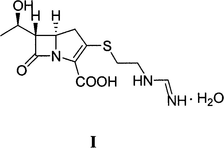 Method for preparing imipenem monohydrate crystal