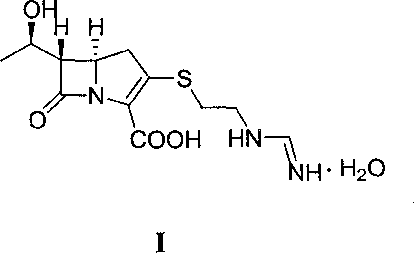 Method for preparing imipenem monohydrate crystal