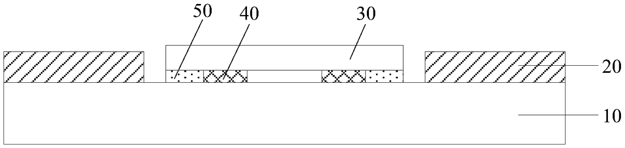 A substrate, a display panel, and a display device