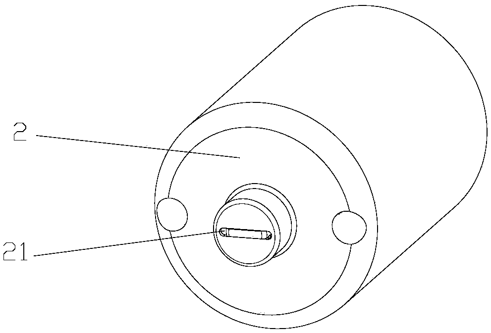 Motor shaft reduce mechanism