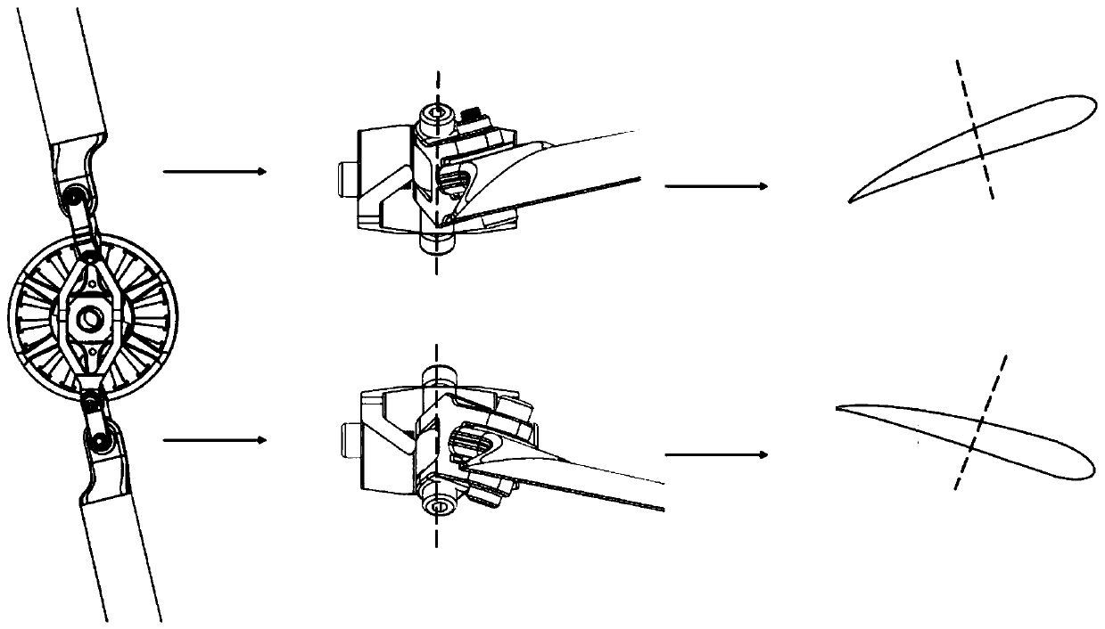 Electronic speed controller controlled variable-pitch rotor system module and helicopter