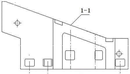 Compound machine tool for milling end face and boring center hole in oblique guide rail