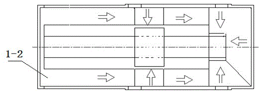 Compound machine tool for milling end face and boring center hole in oblique guide rail