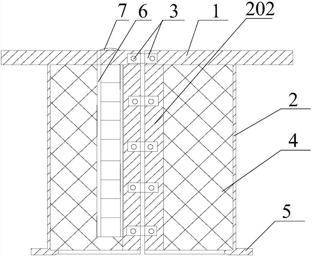 Wellhead fixing device applicable to oil and gas exploitation