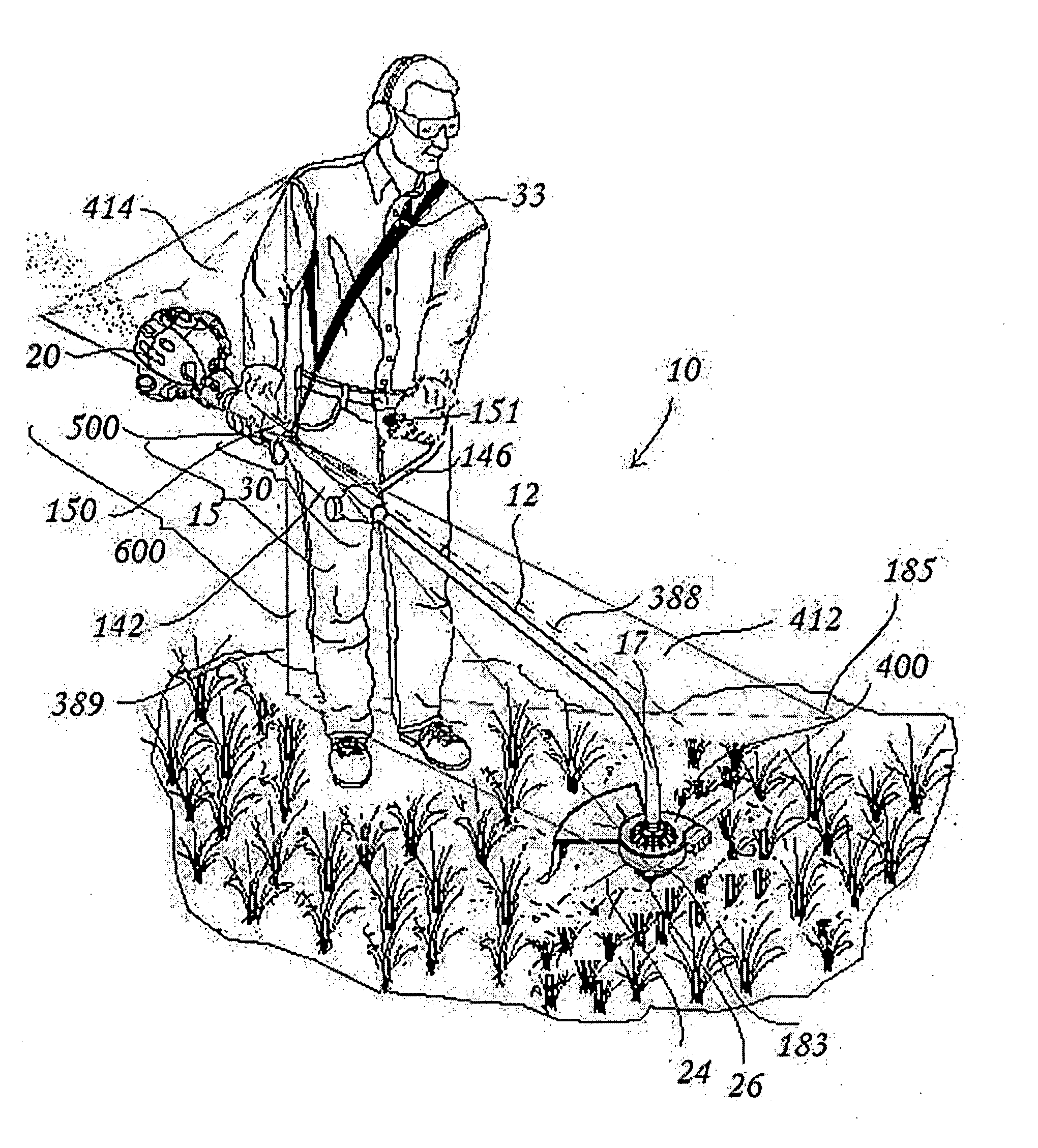 Combination blower, edger and trimmer and method for tending vegetation