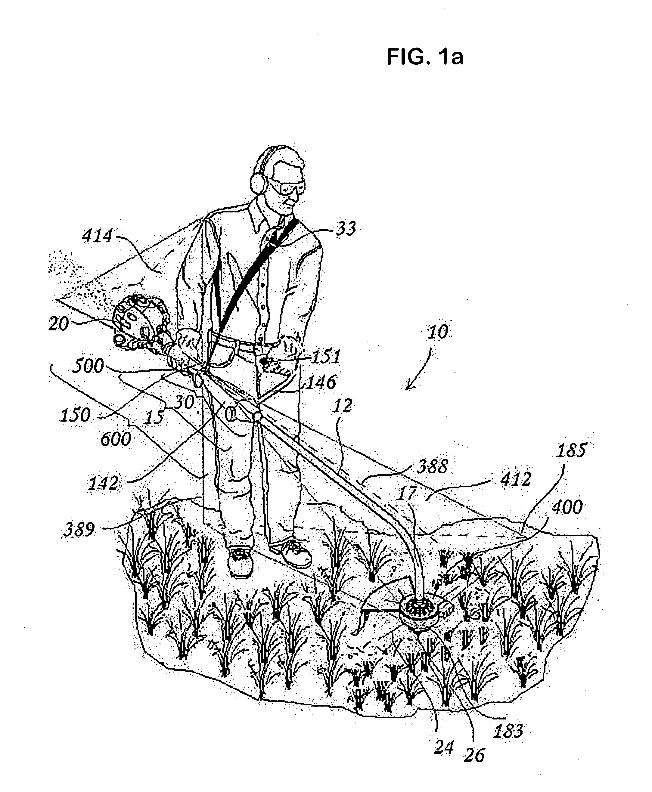 Combination blower, edger and trimmer and method for tending vegetation