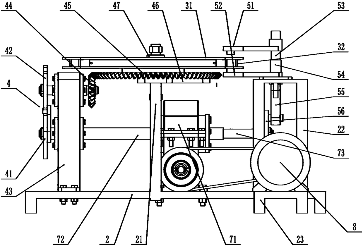 Device for forming opening in pistachio and capable of performing feeding based on vibrating disk