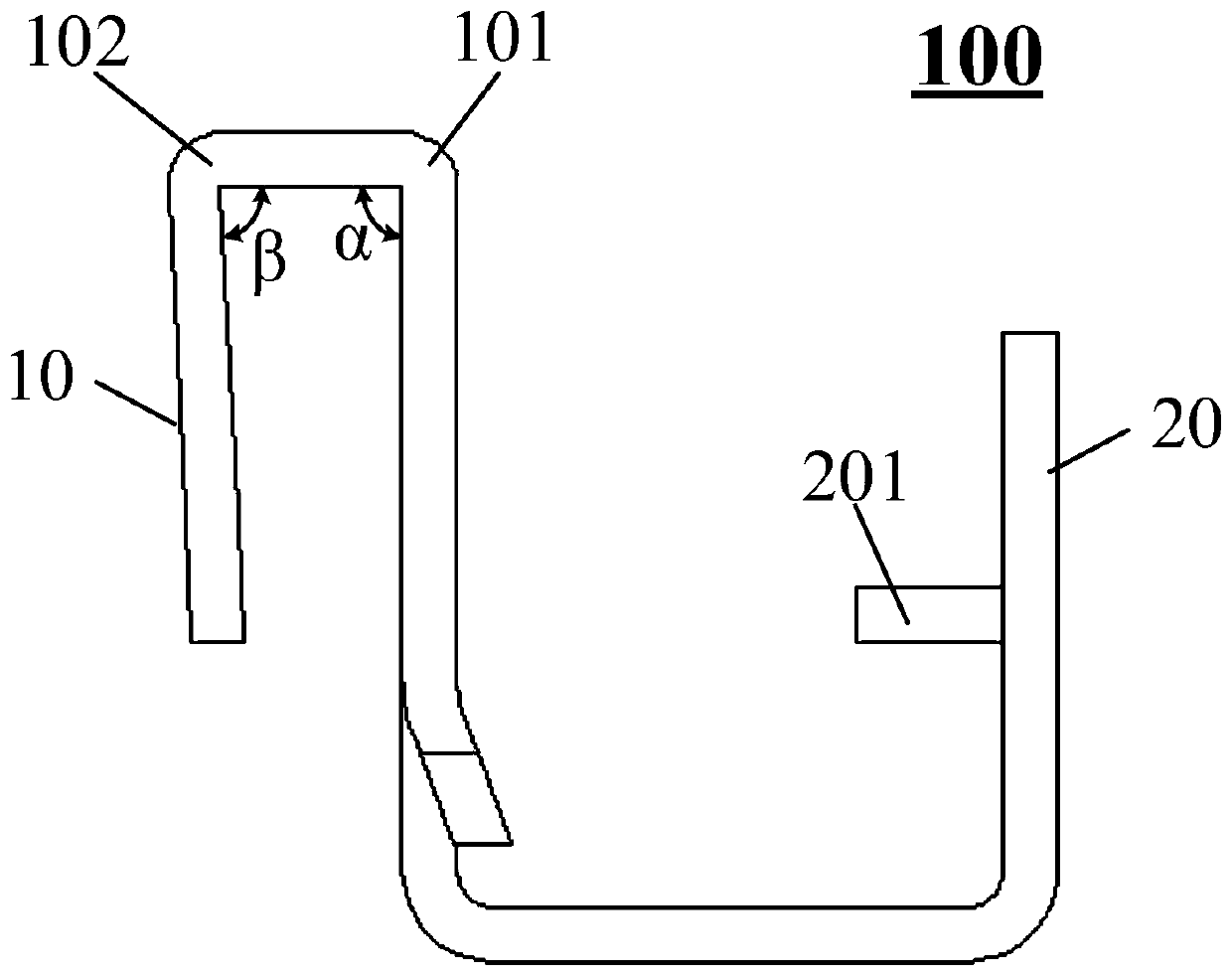 Hanging lug, backlight module and display device