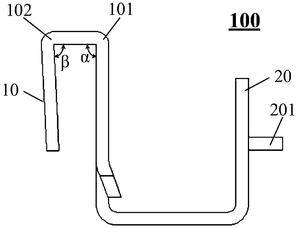 Hanging lug, backlight module and display device