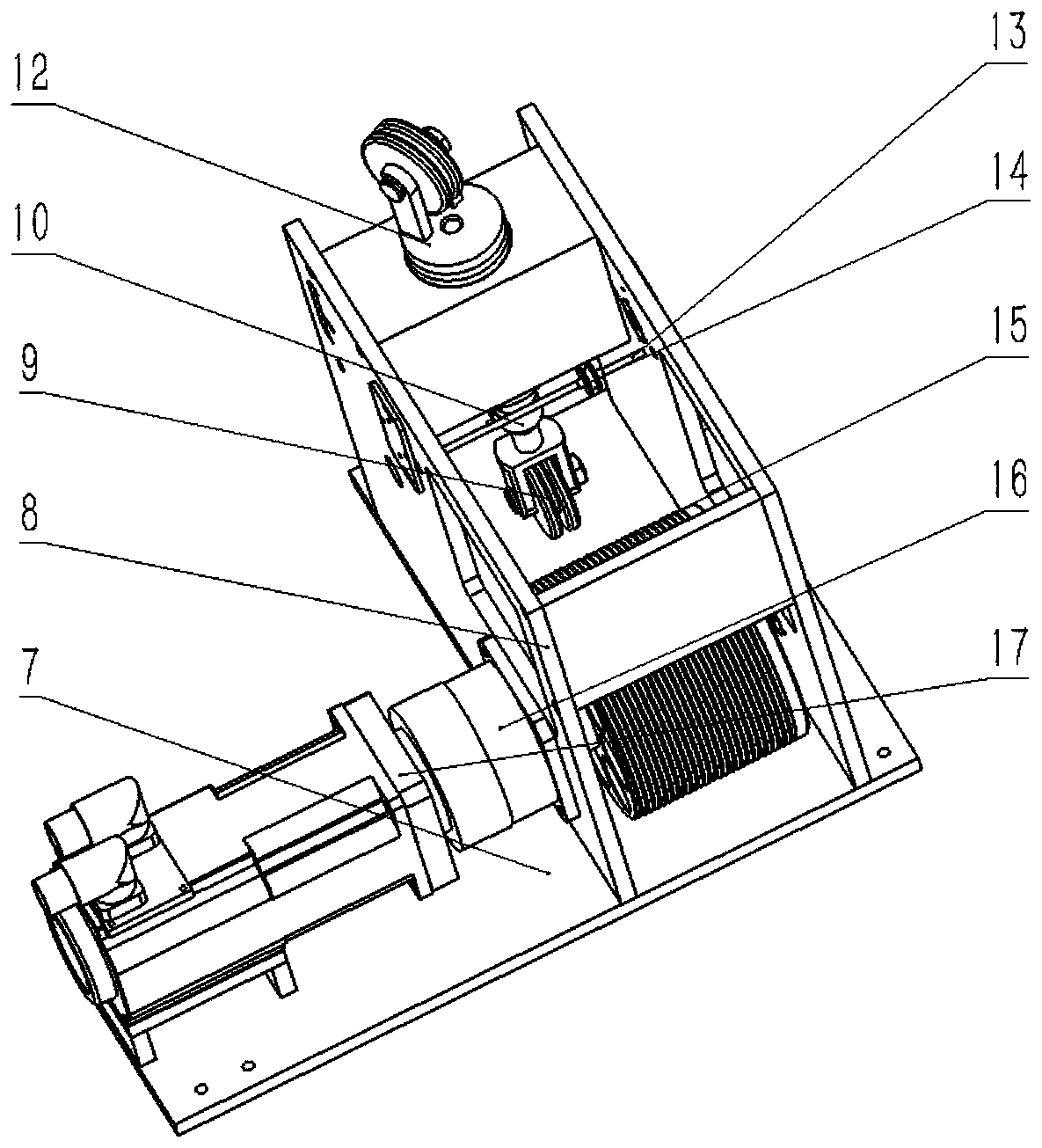 Cable-stayed rope vibration suppression device for large-size flexible space structure