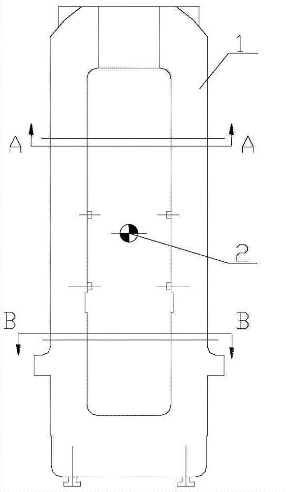 Laterally turning method of large panel framework type workpiece