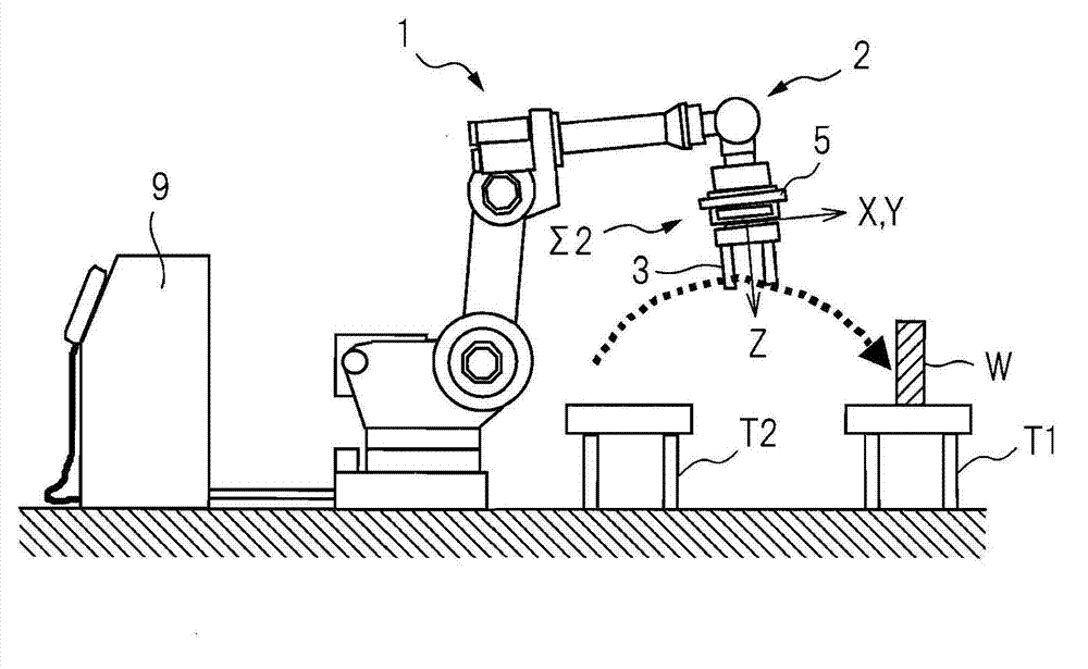 Robot having workpiece mass measurement function