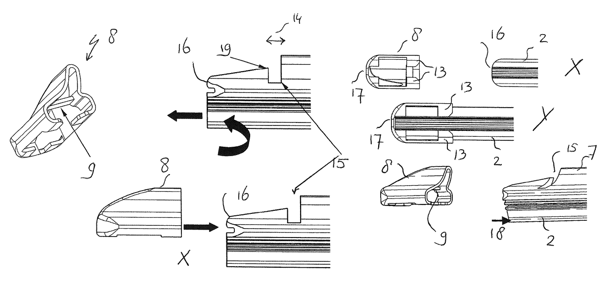 Windscreen wiper device