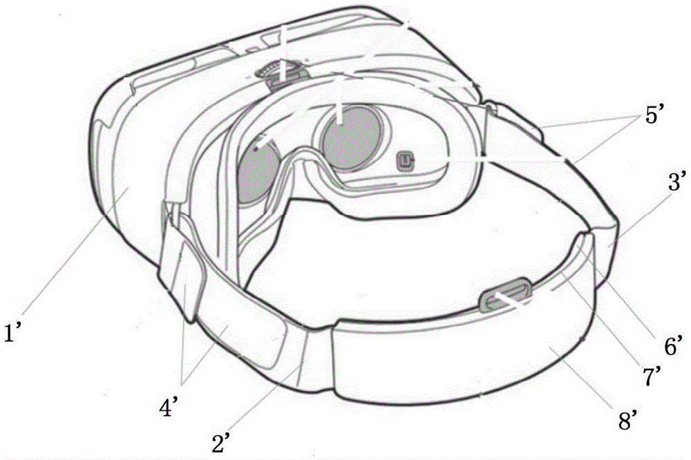 Wearable head band and wearable device with same