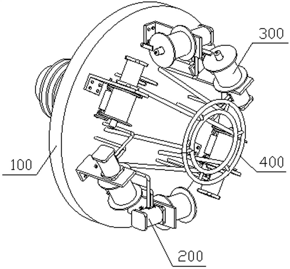 Multi-cable active unwinding type laying equipment