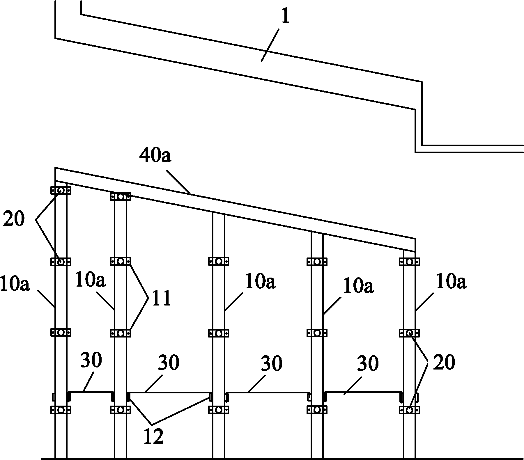 Support for mine concrete support engineering and support method thereof