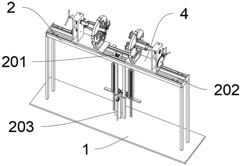 Production clamping device for mechanical equipment and clamping process thereof