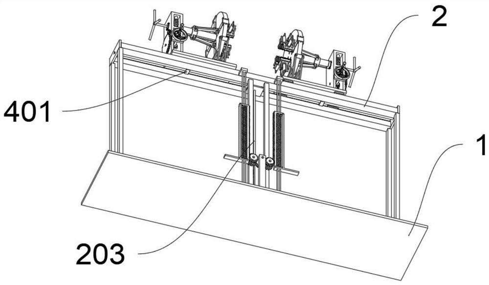 Production clamping device for mechanical equipment and clamping process thereof