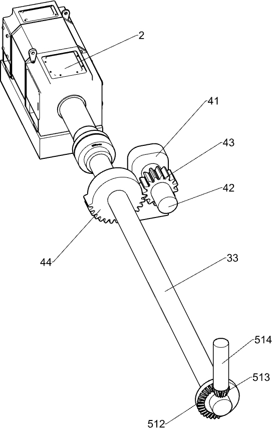 A wooden shovel forming machine