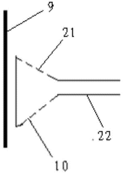 Furnace pressure detecting device for glass melting furnace and furnace pressure control system using furnace pressure detecting device