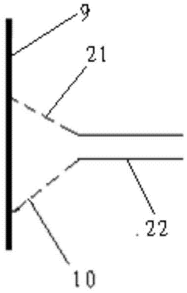 Furnace pressure detecting device for glass melting furnace and furnace pressure control system using furnace pressure detecting device