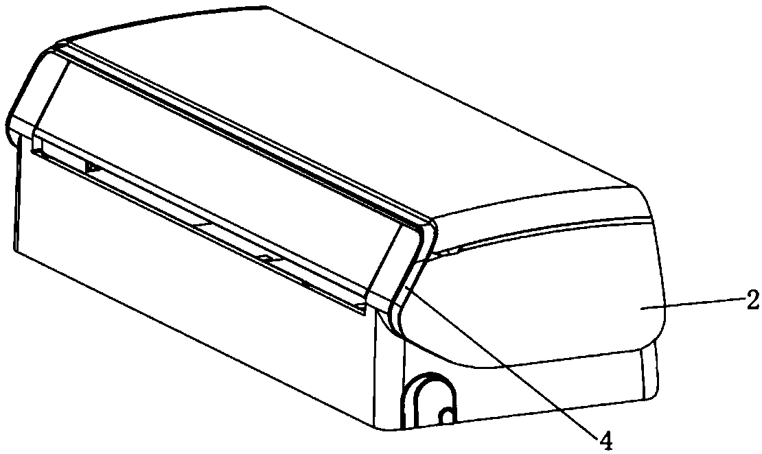 Air conditioning decorative strip assembly structure and air conditioner