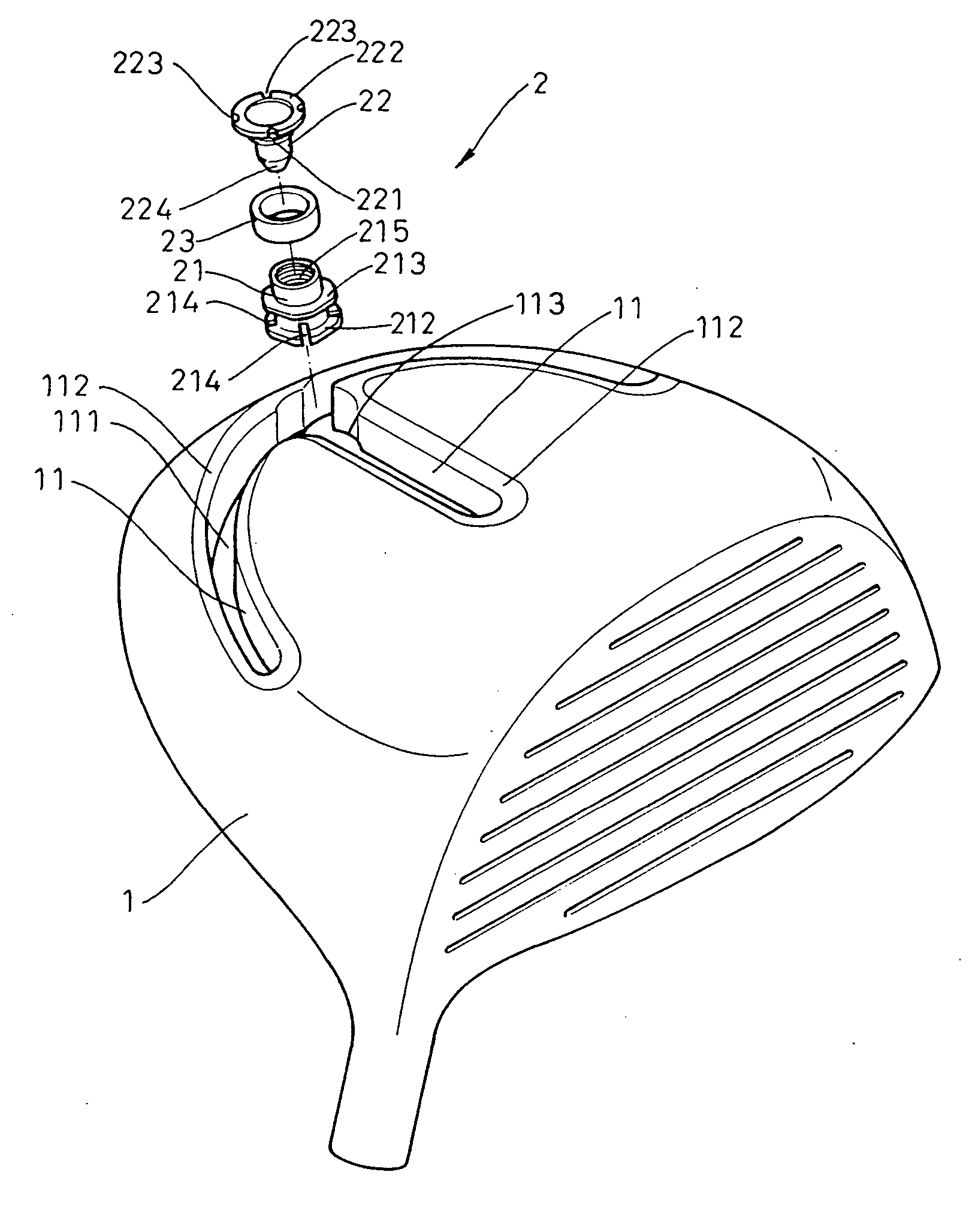 Weight adjustable golf club head