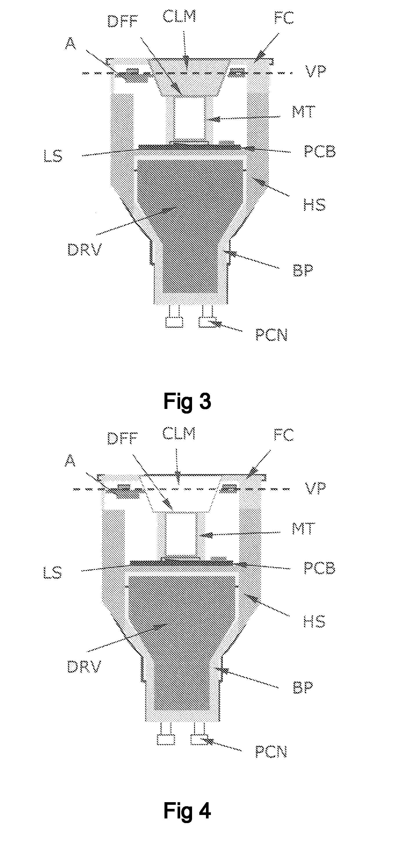 Lighting device with built-in RF antenna