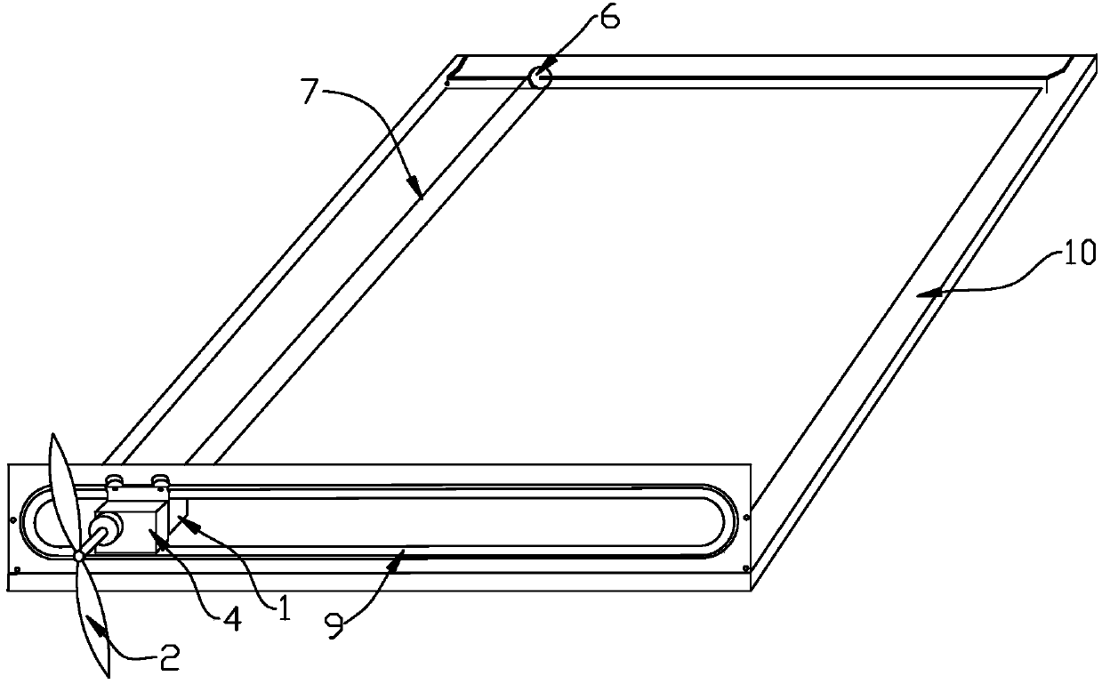 Photovoltaic panel cleaning device driven by wind power