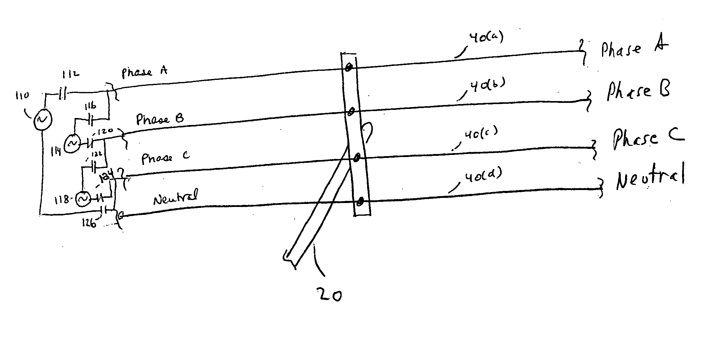 System and method for reducing radiation when distributing broadband communication signals over power lines