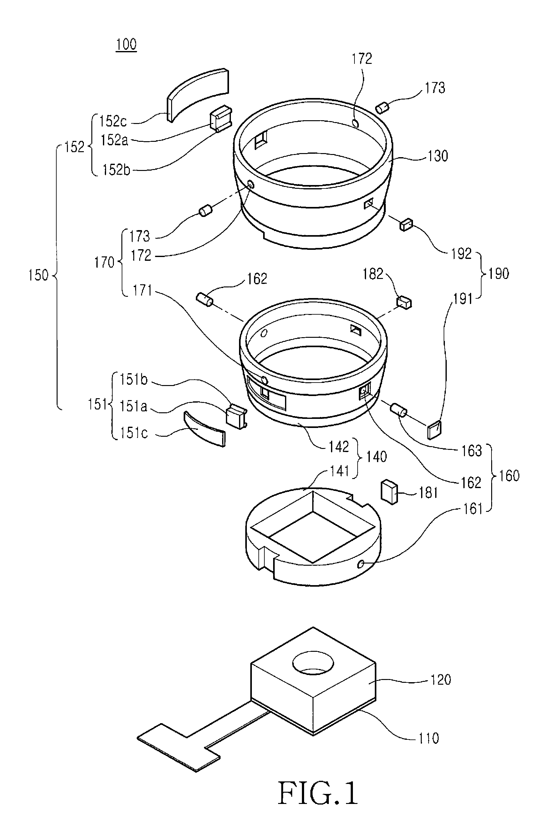 Optical image stabilizer for camera lens assembly