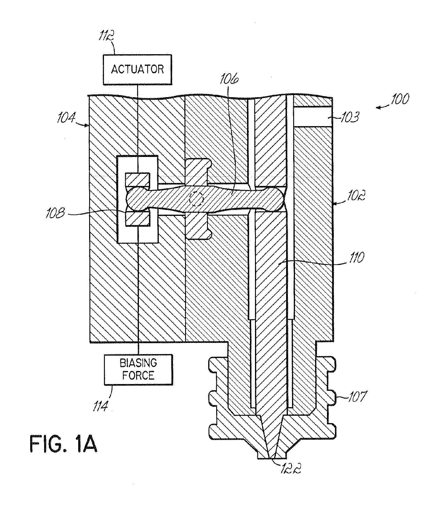 A dispenser having a pivoting actuator assembly