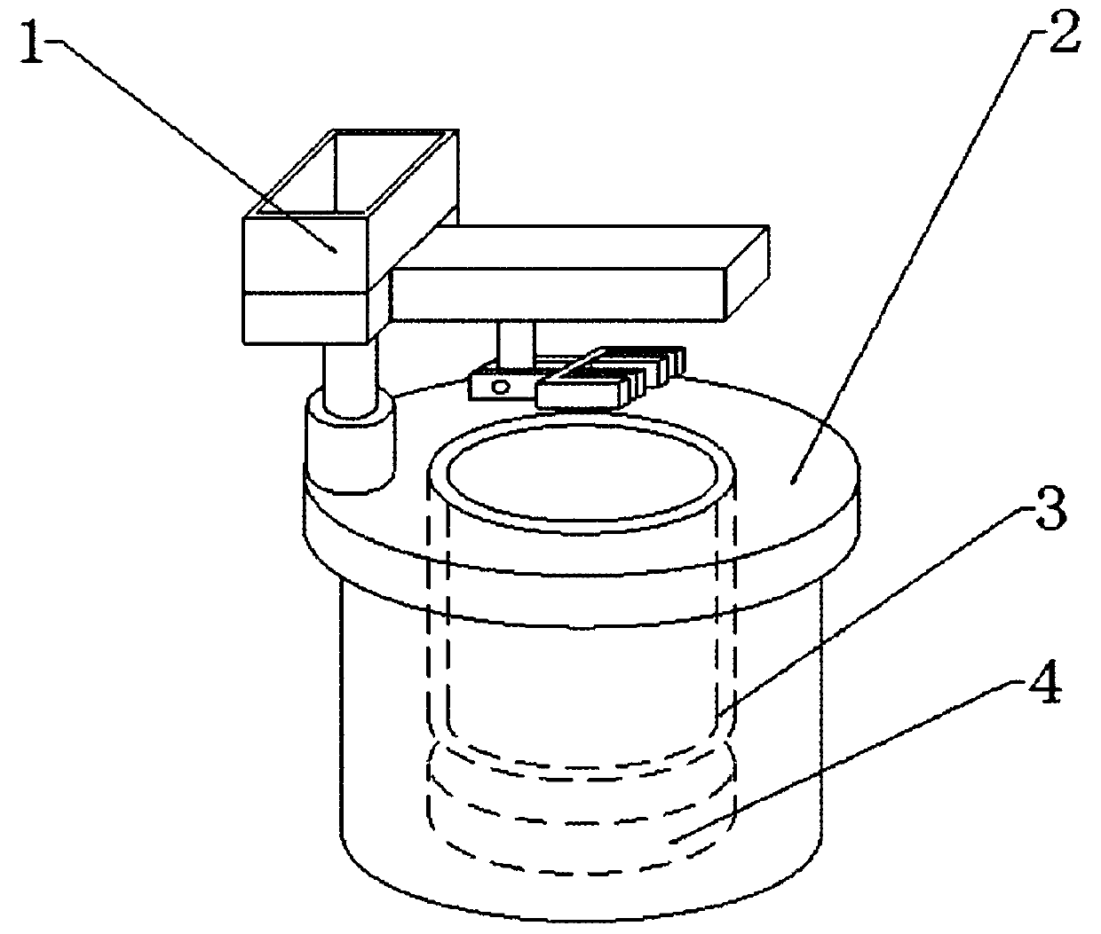 Smelting furnace slagging-off device