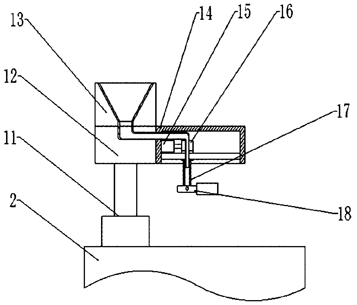 Smelting furnace slagging-off device