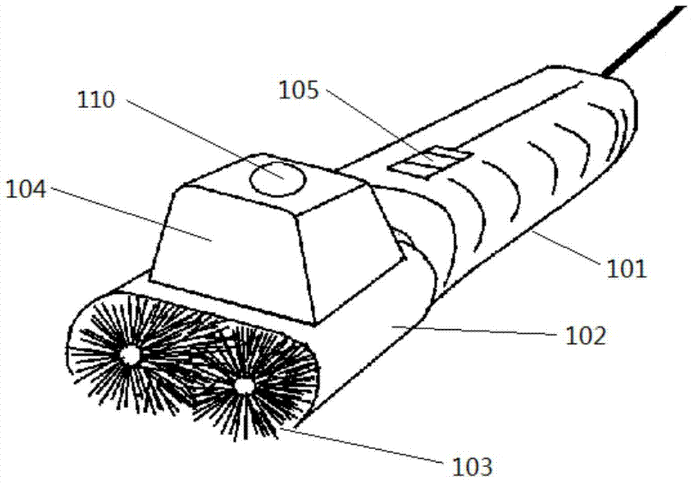 Self-balancing electric brush