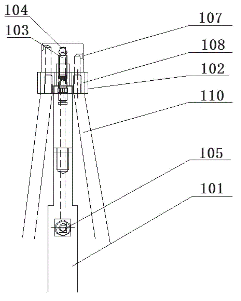 Blowing, absorbing and spraying device for inner cavity of plastic packaging stator