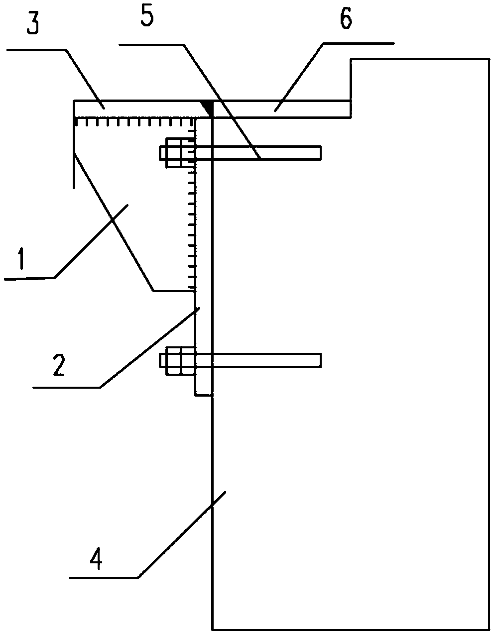 Structure and method for adjusting escalator shaft length