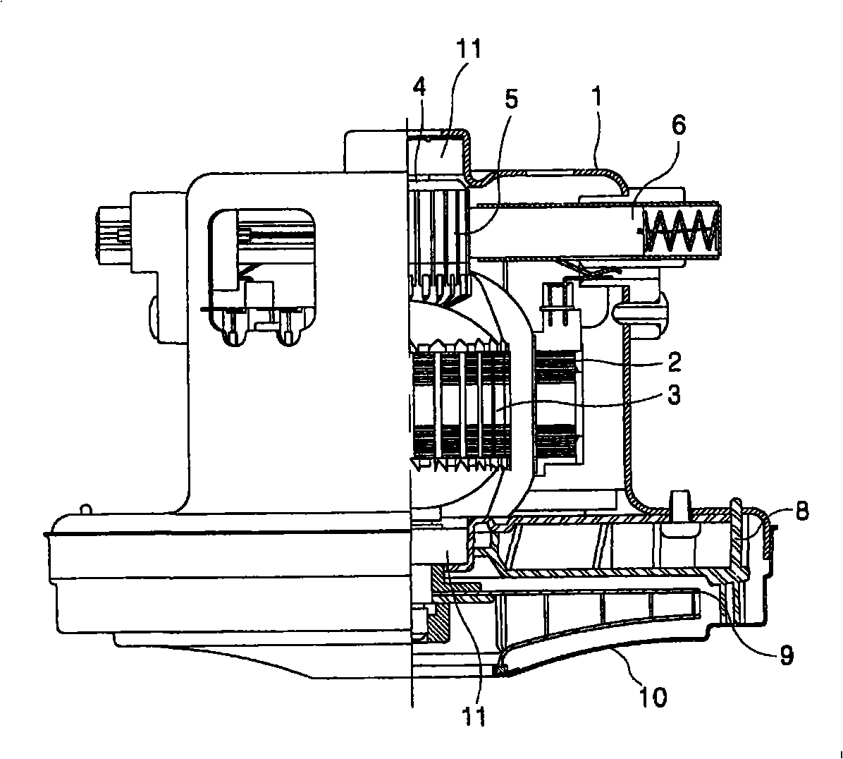 Novel carbon brush structure