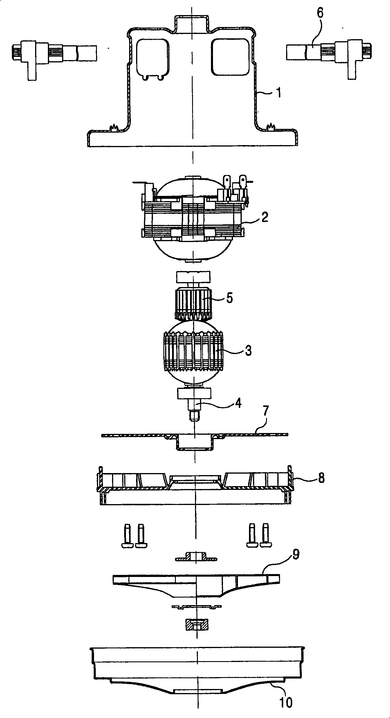 Novel carbon brush structure