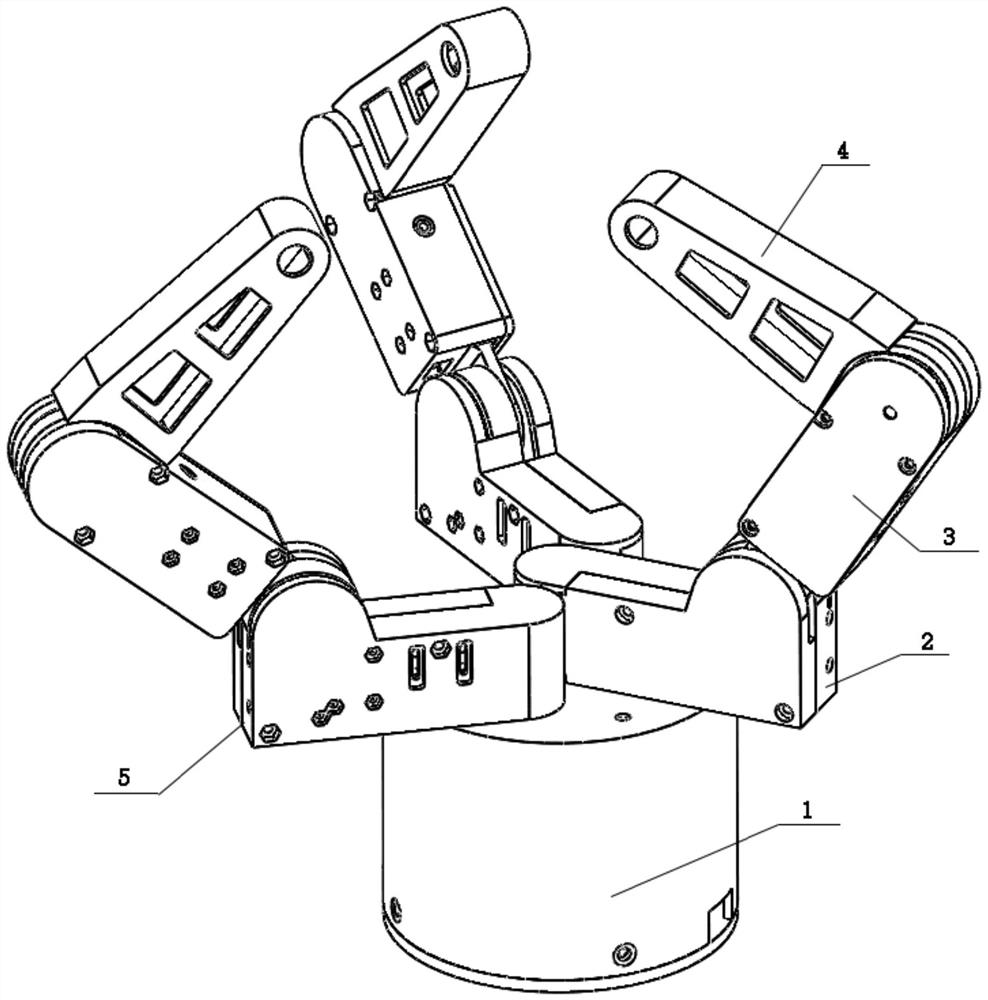 Three-finger dexterous hand based on full-drive fingers