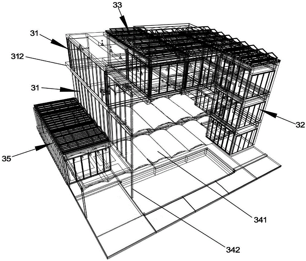 Sea human habitation system and construction method thereof